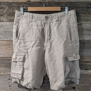 Joseph Abboud Light Gray Cargo Shorts